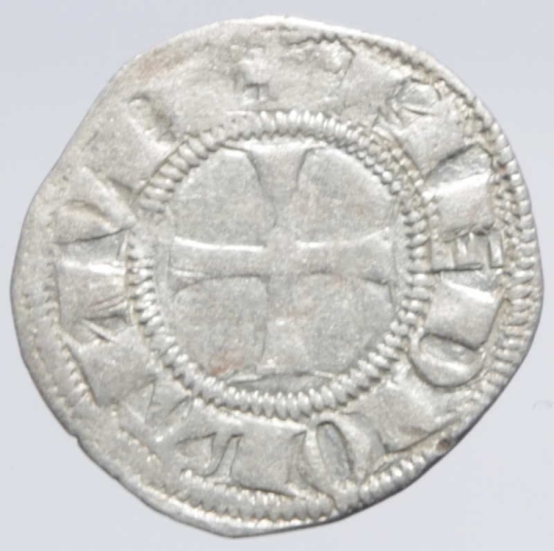 reverse: Zecche Italiane.Milano. Bernab e Galeazzo Visconti (1354-1378). Sesino. D\ Croce patente R\Biscione.Cr. 5. AG. g. 1.00. BB+