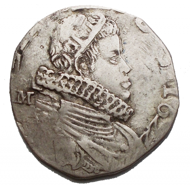 obverse: Zecche Italiane -Napoli.Filippo IV (1621-1665).Tar 1622.AG.g 5,06. qBB