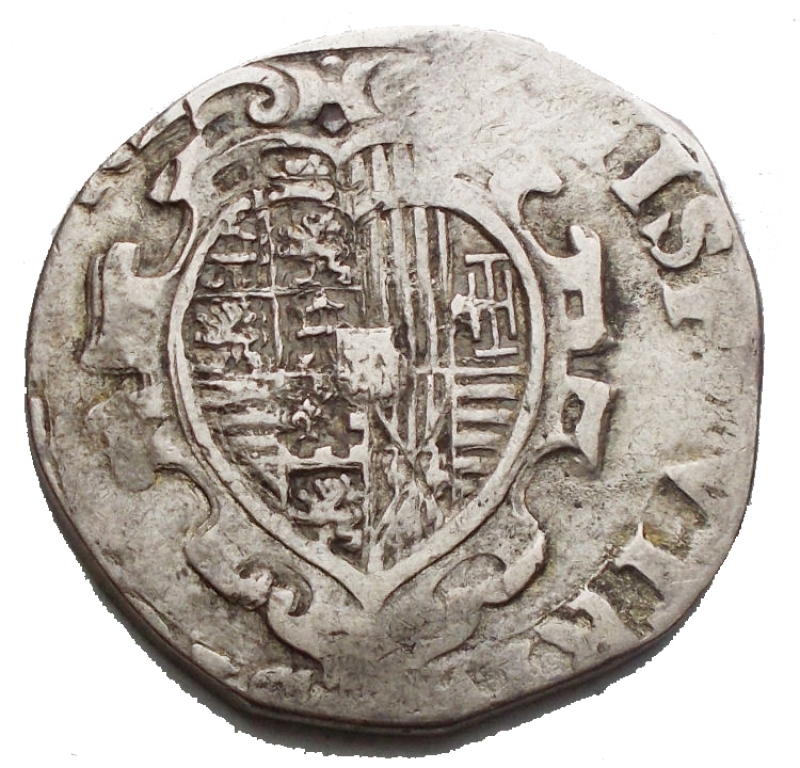 reverse: Zecche Italiane -Napoli.Filippo IV (1621-1665).Tar 1622.AG.g 5,06. qBB