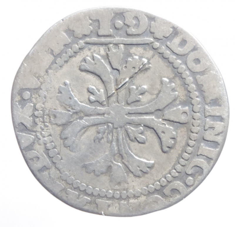 obverse: Zecche Italiane. Venezia. Domenico Contarin (1659-1674). Mezzo scudo della croce da 70 soldi. . Gamb. 689. Mont. 640. AG. BB.
