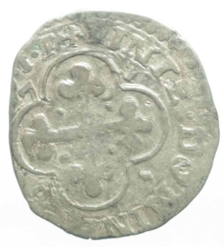 reverse: Casa Savoia. Carlo Emanuele I. 1580-1630. Soldo da 4 denari 1581. MI. Peso gr. 1,450. BB