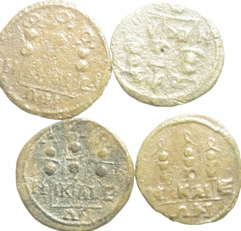 reverse: Lotti.Impero Romano.Nicea.Lotto di 4 monete coloniali periodo di Alessandro Severo, medamente MB