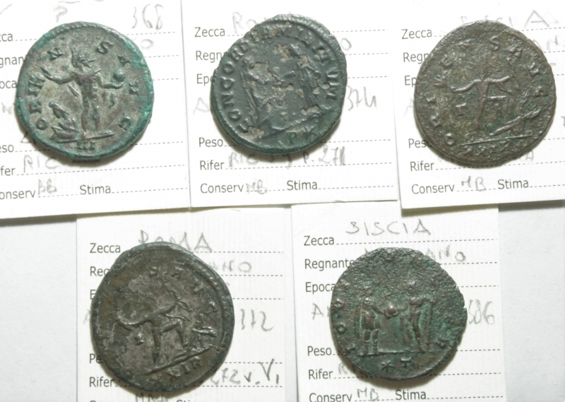 reverse: Lotti.Impero Romano.Lotto di 5 antoniniani di Aureliano classificati,mediamente BB