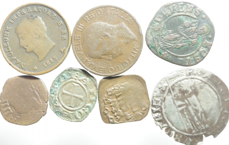 obverse: Lotti.Zecche Italiane.Lotto di 7 monete,Ancona, Milano, Venezia, mediamente BB