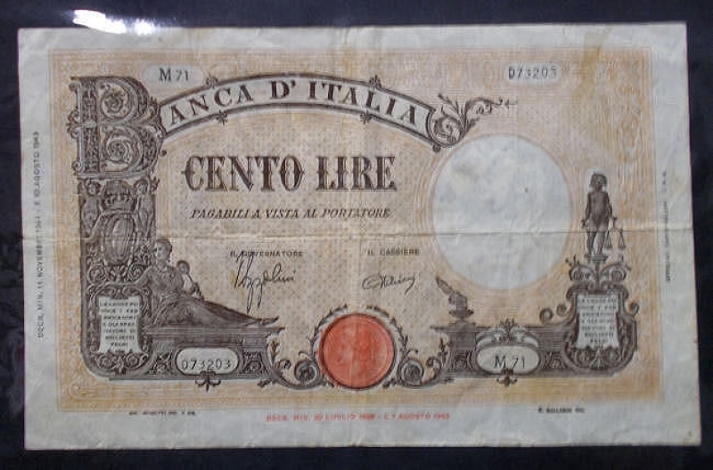 obverse: Cartamoneta - 100 lire Barbetti (5)