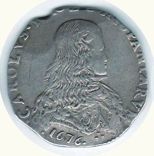 obverse: MILANO - Carlo II (1666-1700) - Filippo 1676.