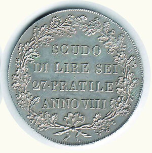 reverse: MILANO - Repubblica Cisalpina - Scudo da 6 Lire