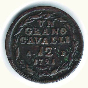 reverse: NAPOLI - Ferdinando IV - Grano da 12 Cavalli 1791