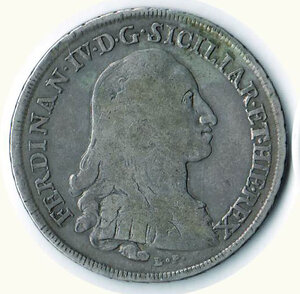obverse: NAPOLI - Ferdinando IV - Piastra da 120 Gr. 1785 - MIR 369.  richiesta 350
