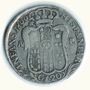 reverse: NAPOLI - Ferdinando IV - Piastra da 120 Gr. 1800.