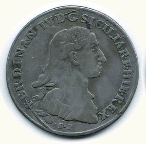 obverse: NAPOLI - Ferdinando IV - Mezza Piastra da  60 Gr. 1785