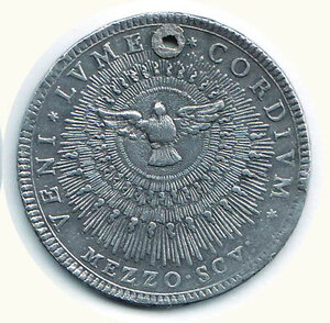 reverse: ROMA - Sede Vacante 1774-75 - ½ Scudo 1774
