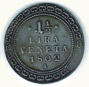 reverse: VENEZIA - Francesco II - 1 Lira e mezza 1802