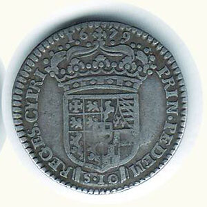 reverse: VITTORIO AMEDEO II - Reggenza - ½ Lira 1679