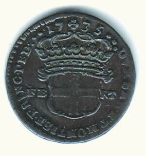 reverse: CARLO EMANUELE III - 2,6 Soldi 1735.