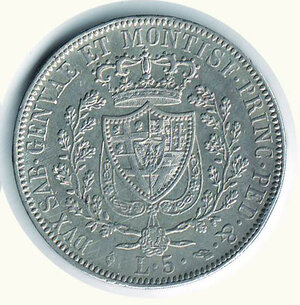 reverse: CARLO FELICE - 5 Lire 1827 To