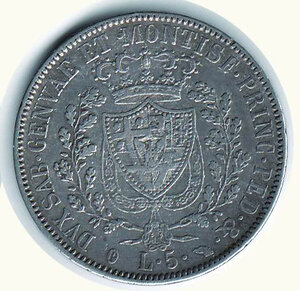 reverse: CARLO FELICE - 5 Lire 1830 To - ‘P’ in losanga