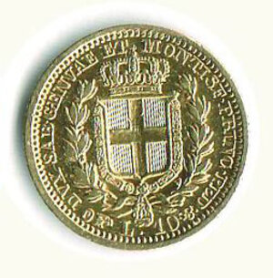 reverse: CARLO ALBERTO - 10 Lire 1833 To - Alta  conservazione.