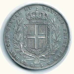reverse: CARLO ALBERTO - 5 Lire 1848 Ge.