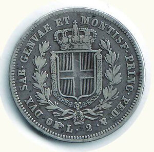 reverse: CARLO ALBERTO - 2 Lire 1844 To.