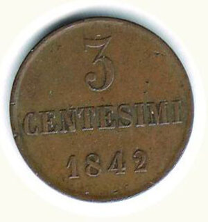 reverse: SAVOIA - Carlo Alberto - 3 Cent 1842
