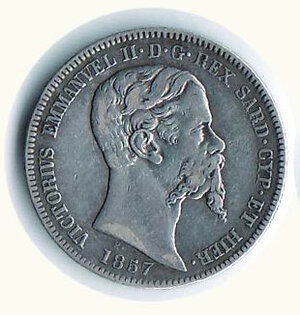 obverse: VITTORIO EMANUELE II - Lira 1857 To.