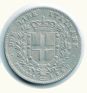 reverse: VITTORIO EMANUELE II (re eletto) - 2 Lire 1860 Fi.