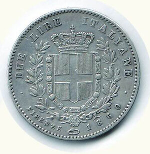 reverse: SAVOIA - Vittorio Emanuele II - 2 Lire 1860