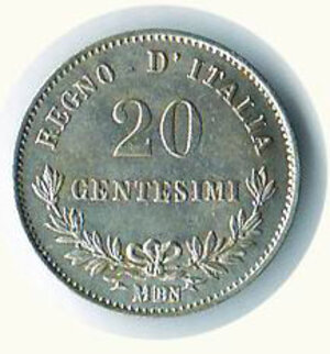 reverse: VITTORIO EMANUELE II - 20 Cent 1863 Mi.