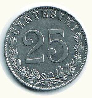 reverse: VITTORIO EMANUELE III - 25 Cent. 1902.