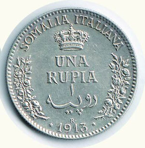 reverse: SAVOIA - Vittorio Emanuele III - Rupia 1913.