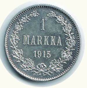 reverse: FINLANDIA -  Occupazione russa - Nicola II (1894-1917) - 1 Markaa 1915