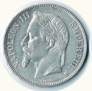 obverse: FRANCIA - Napoleone III - 5 Fr. 1869
