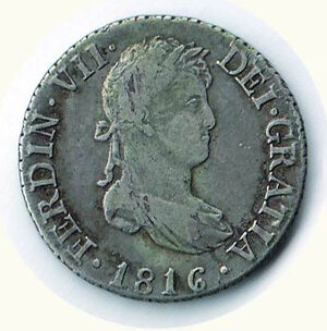 obverse: SPAGNA - Ferdinando VII (1805-1833) - 2 Reales.