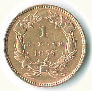 reverse: STATI UNITI - Dollaro 1857.