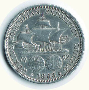 reverse: STATI UNITI -  ½ Dollaro 1893 - Colombo.