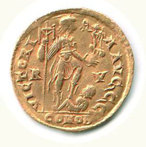 reverse: ONORIO (393-423) - Solido - Ravenna.