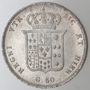 reverse: Napoli. Ferdinando II. 1830-1859. Mezza Piastra 1833. Ag. 
