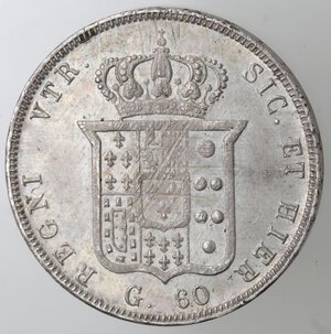 reverse: Napoli. Ferdinando II. 1830-1859. Mezza Piastra 1850. Ag. 