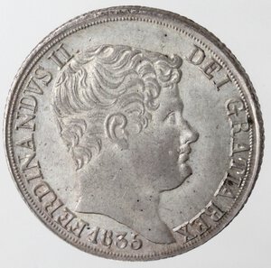 obverse: Napoli. Ferdinando II. 1830-1859. Tarì 1835. Ag. 