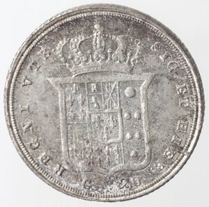 reverse: Napoli. Ferdinando II. 1830-1859. Tarì 1840. Ag. 