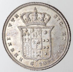 reverse: Napoli. Ferdinando II. 1830-1859. Tarì 1843. Ag. 
