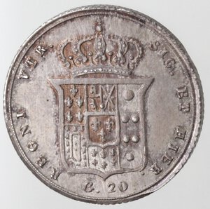 reverse: Napoli. Ferdinando II. 1830-1859. Tari  1855. Ag. 