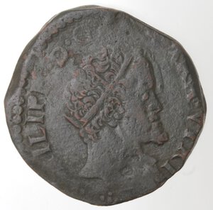obverse: Napoli. Filippo II. 1556-1598. Tornese 1592. Ae. 