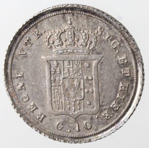 reverse: Napoli. Ferdinando II. 1830-1859. Carlino 1840. Ag.