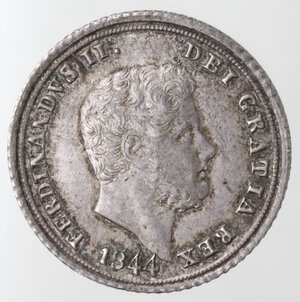 obverse: Napoli. Ferdinando II. 1830-1859. Carlino 1844. Ag. 