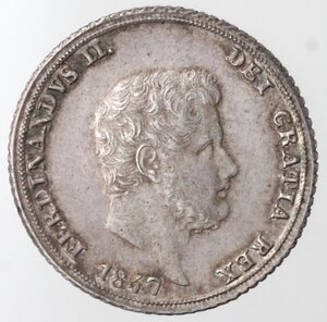 obverse: Napoli. Ferdinando II. 1830-1859. Carlino 1847. Ag. 