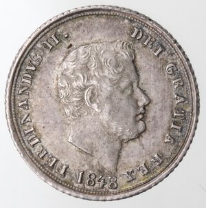 obverse: Napoli. Ferdinando II. 1830-1859. Carlino 1848. Ag. 
