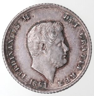 obverse: Napoli. Ferdinando II. 1830-1859. Carlino 1851. Ag. 