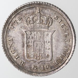reverse: Napoli. Ferdinando II. 1830-1859. Carlino 1853. Ag. 